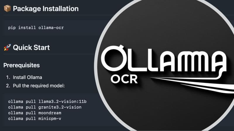 Ollama-OCR — OCR local com modelos de visão e saída estruturada
